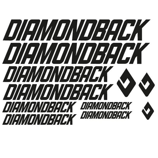 Diamondback Cycling Vinyl Decal Sticker Set Style 2