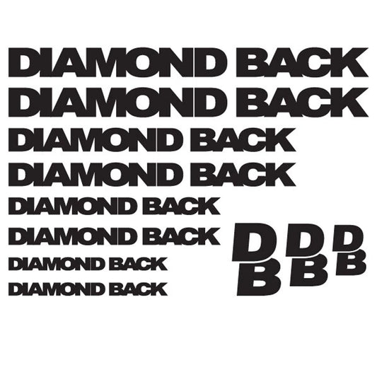 Diamondback Cycling Vinyl Decal Sticker Set
