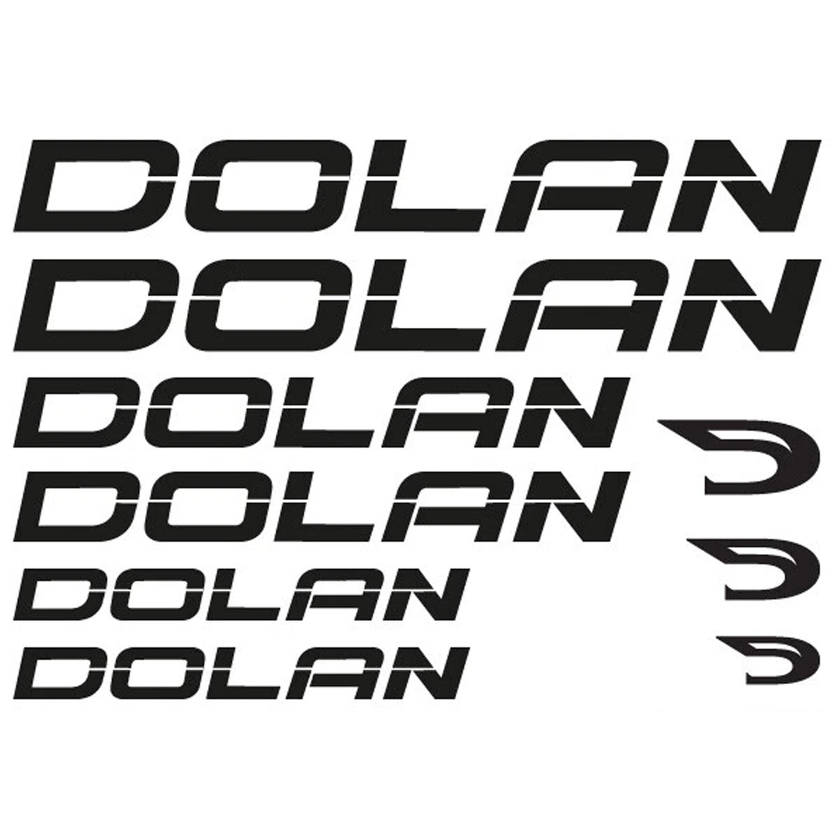 Dolan Cycling Vinyl Decal Sticker Set