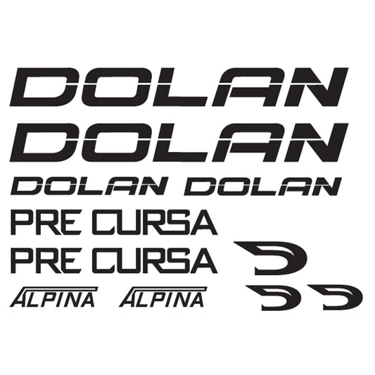 Dolan Pre Cursa Cycling Vinyl Decal Sticker Set