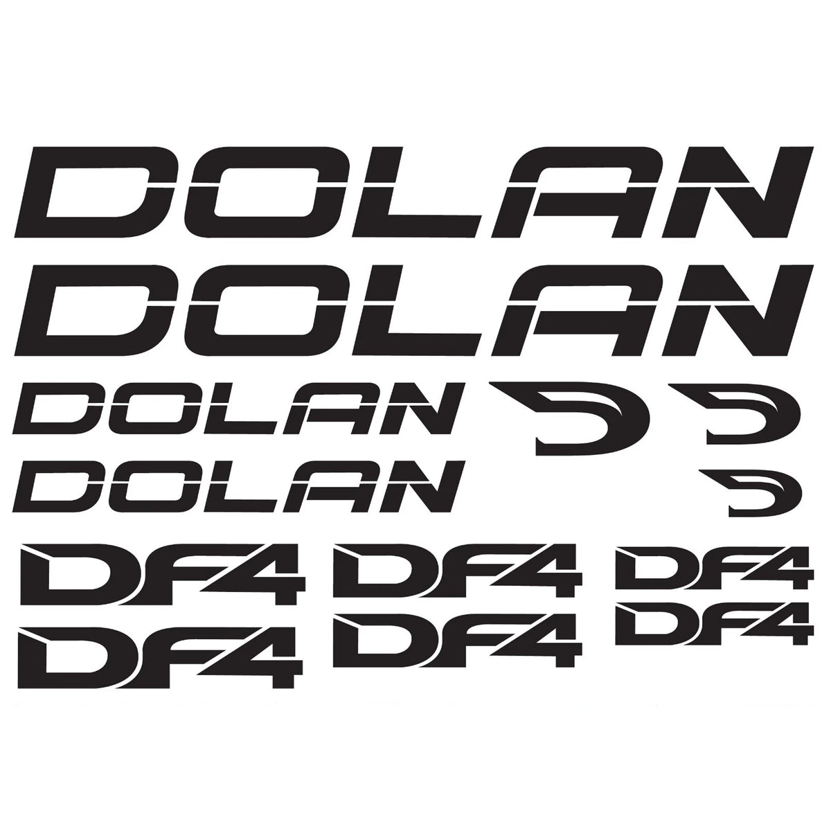 Dolan DF4 Cycling Vinyl Decal Sticker Set