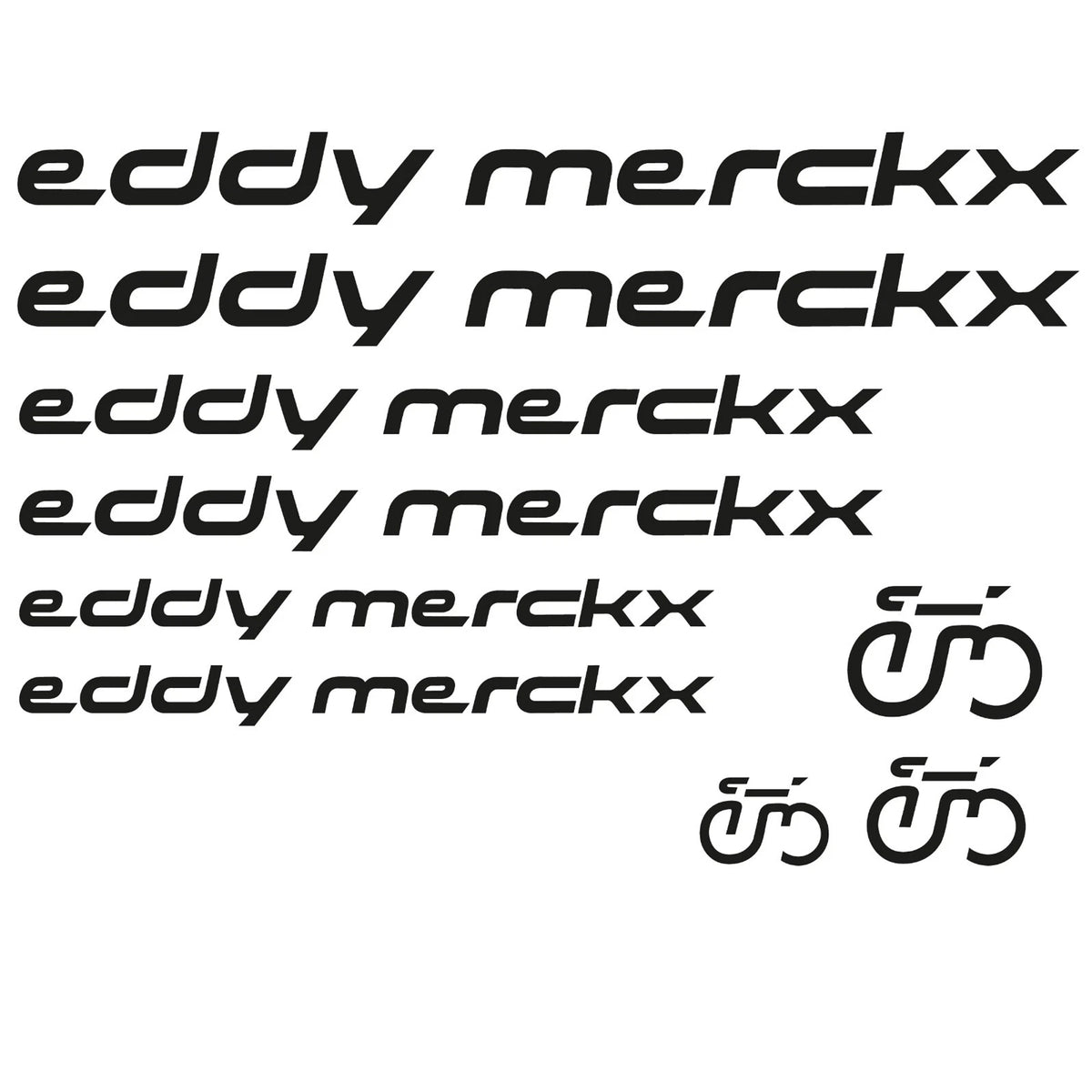 Eddy Merckx Cycling Vinyl Decal Sticker Set