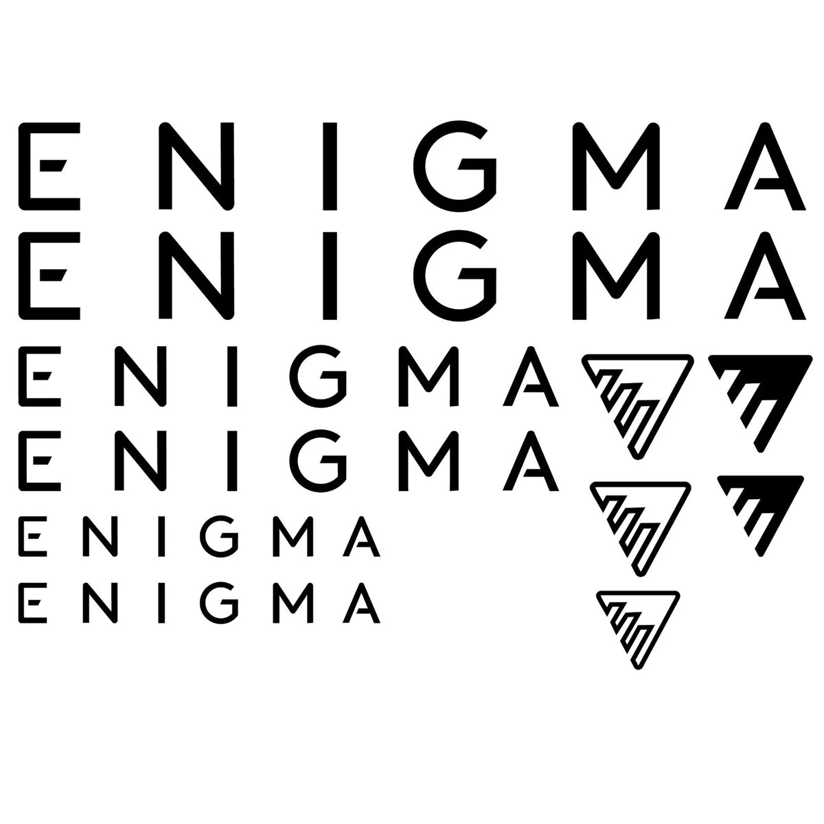 Enigma Cycling Vinyl Decal Sticker Set Style 3