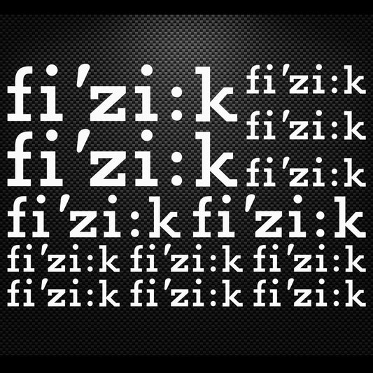 Fi'zi:k Cycling Vinyl Decal Sticker Set