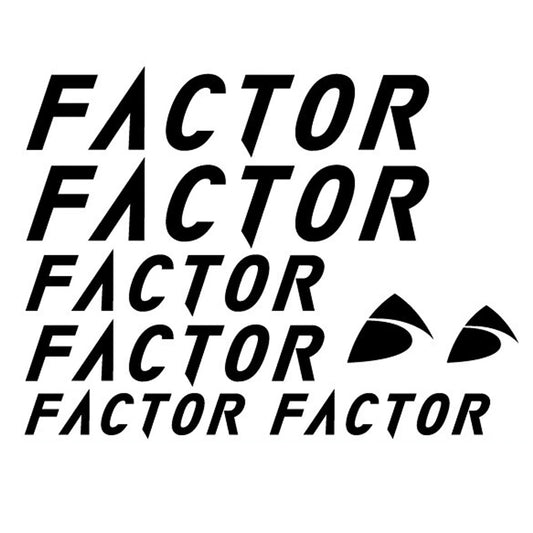 Factor Cycling Vinyl Decal Sticker Set