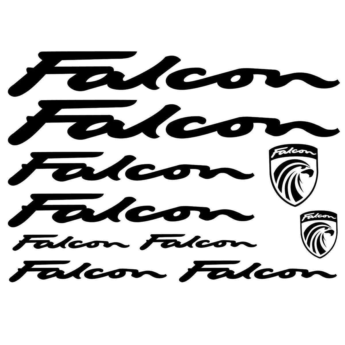 Falcon Cycling Vinyl Decal Sticker Set