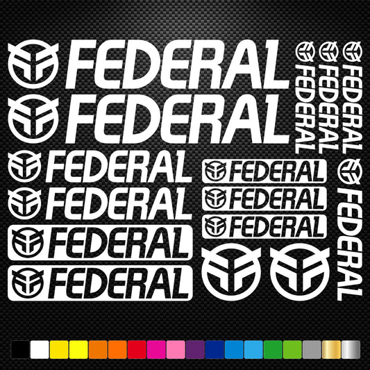 Federal bmx Vinyl Decal Stickers Sheet Bike Frame Cycles Cycling
