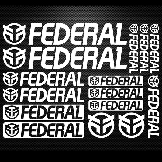 Federal Cycling Vinyl Decal Sticker Set Style 2