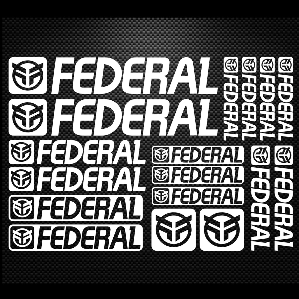 Federal Cycling Vinyl Decal Sticker Set