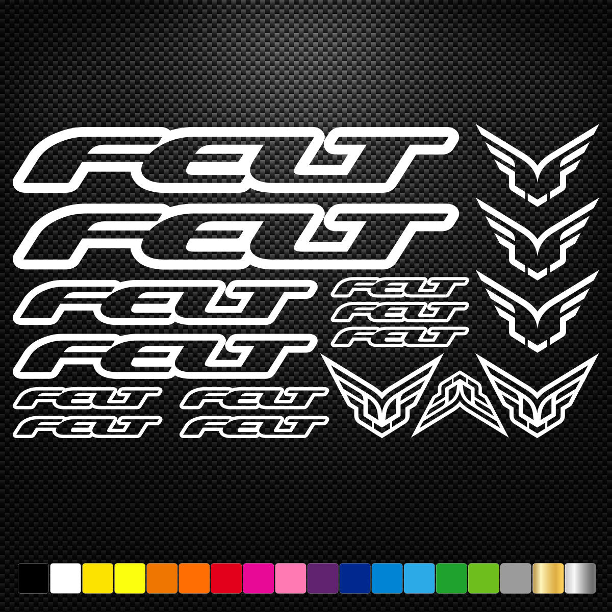 Felt Vinyl Decal Stickers Sheet Bike Frame Cycle Cycling Bicycle