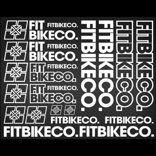 FitBikeCo Cycling Vinyl Decal Sticker Set Style 2
