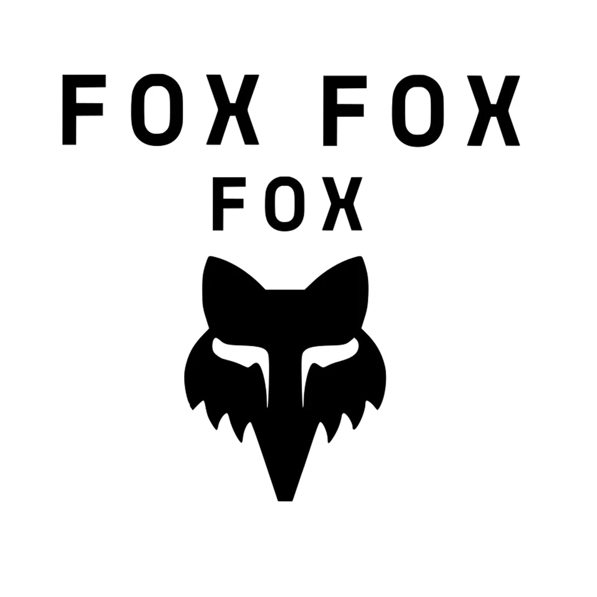 Fox Cycling Vinyl Decal Sticker Set Style 3