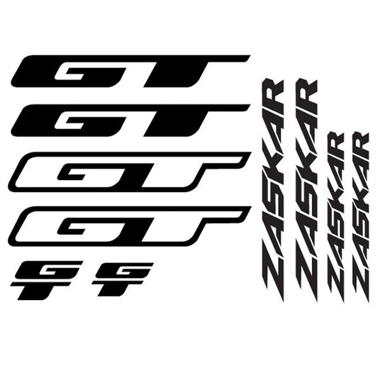 GT Zaskar Bikes Cycling Vinyl Decal Sticker Set