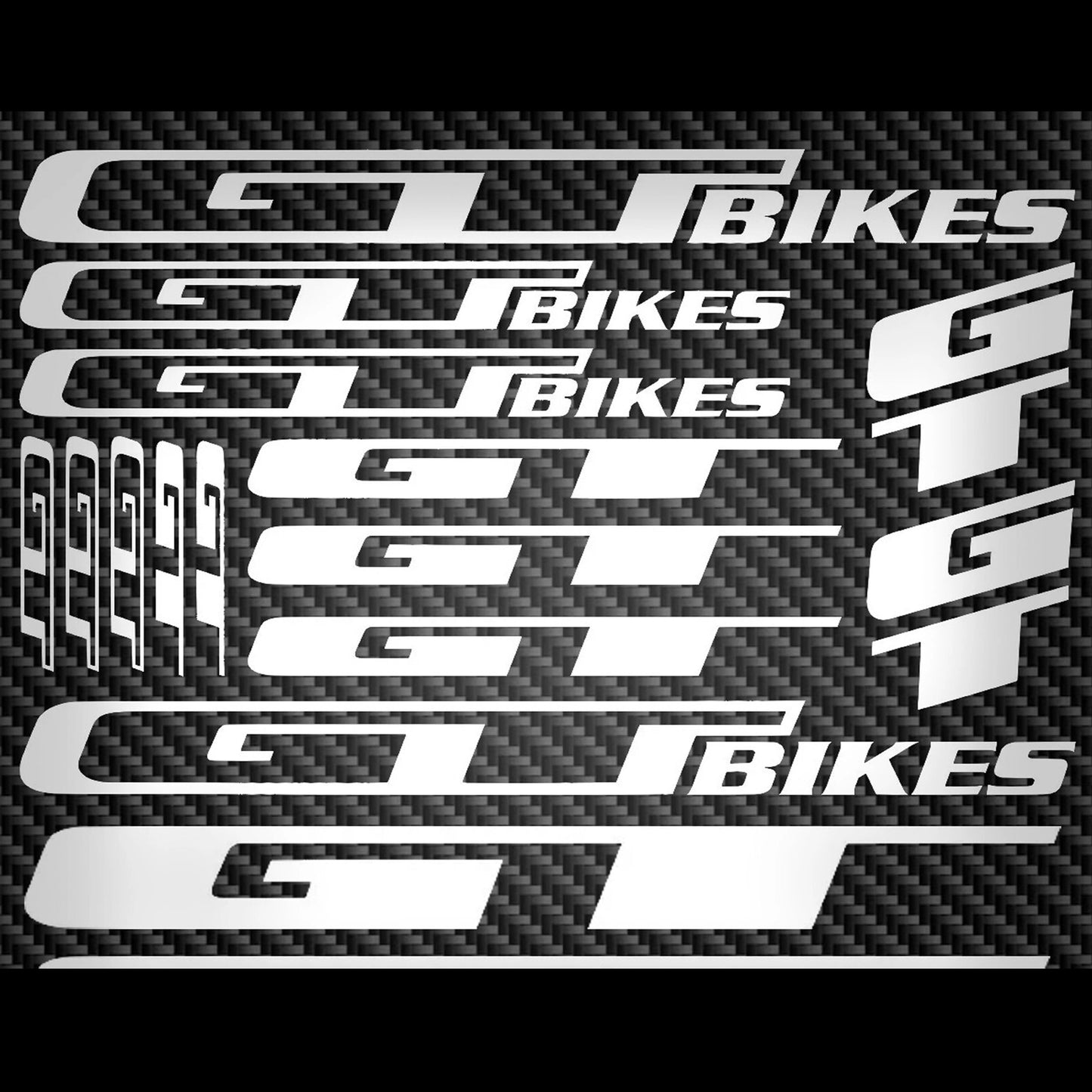 GT Bikes Cycling Vinyl Decal Sticker Set