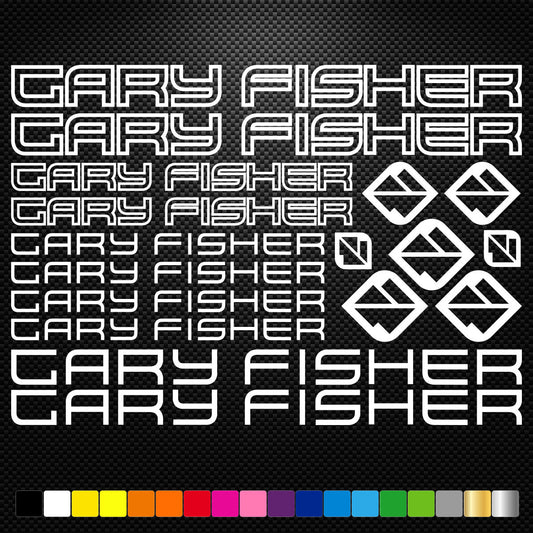 Gary Fisher Stickers Sheet Bike Frame Cycles Cycling Bicycle