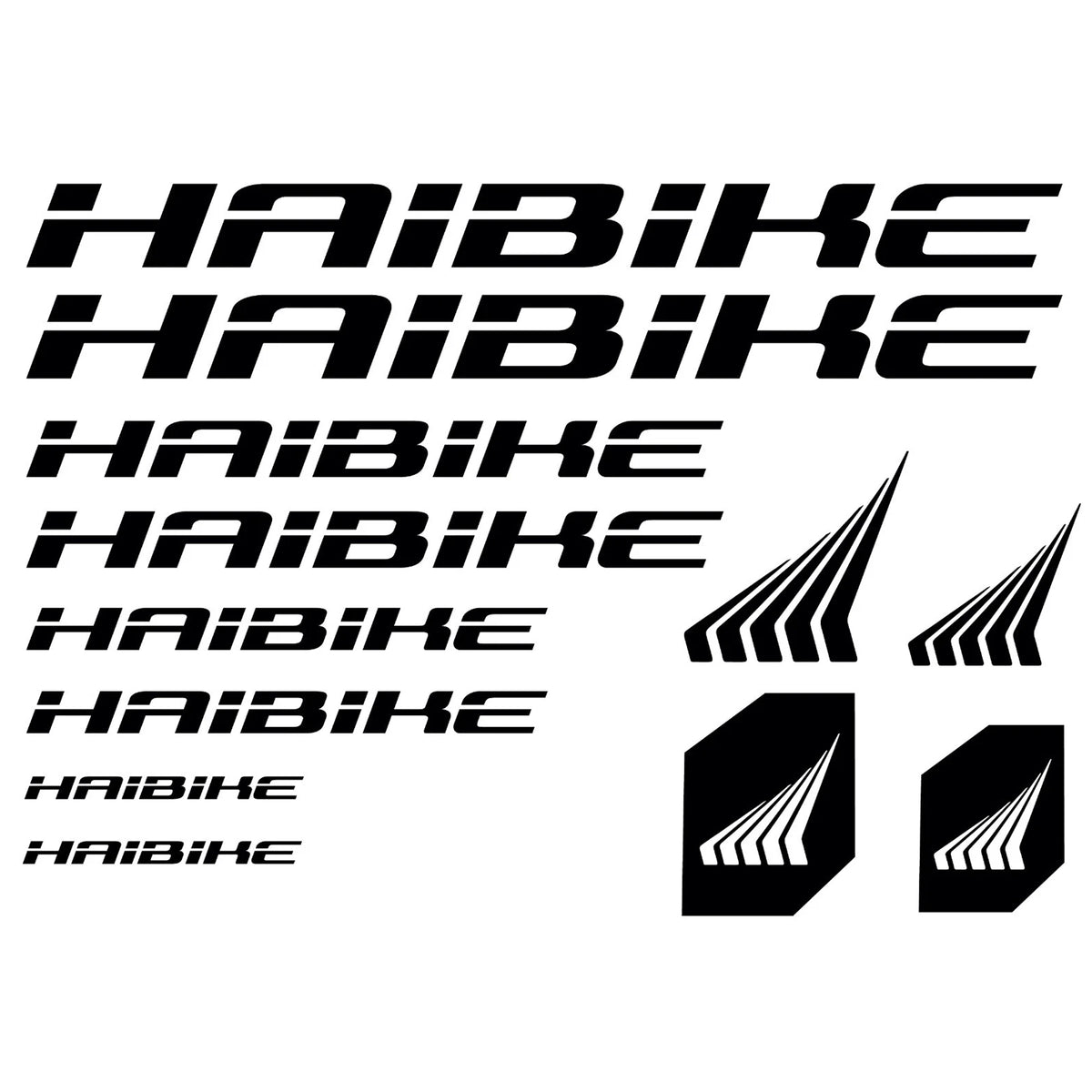 Haibike Cycling Vinyl Decal Sticker Set Style 2