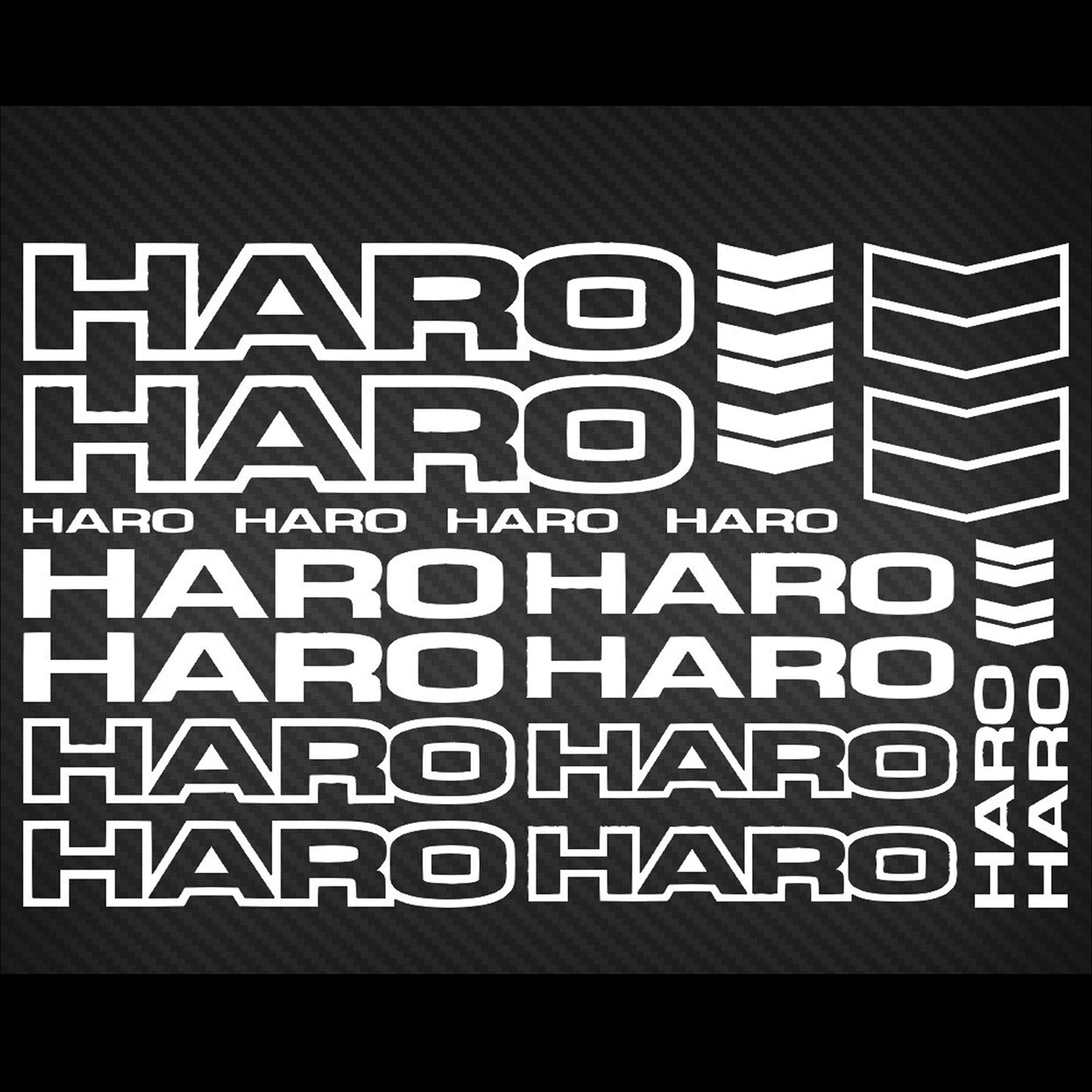 Haro Cycling Vinyl Decal Sticker Set Style 2