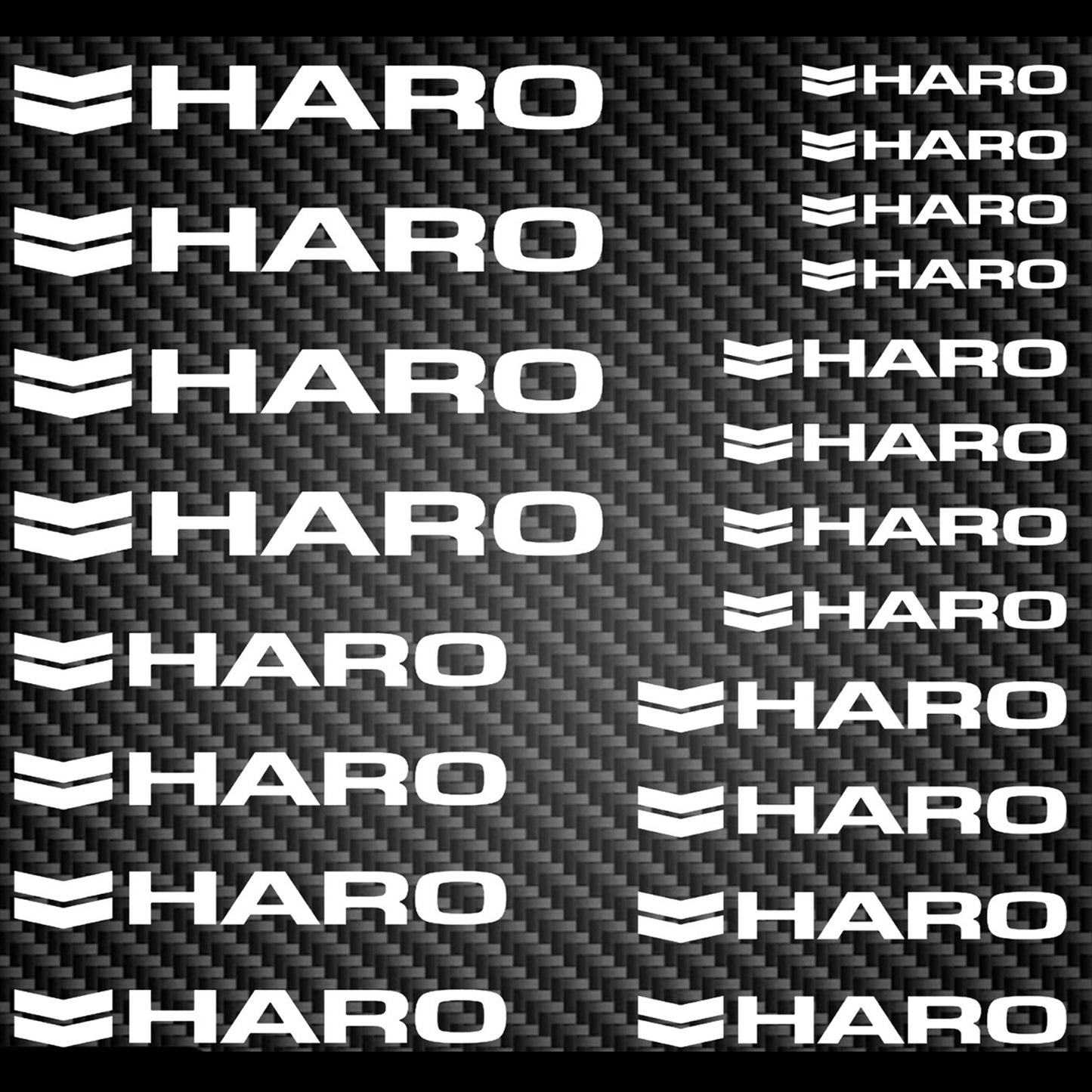 Haro Cycling Vinyl Decal Sticker Set