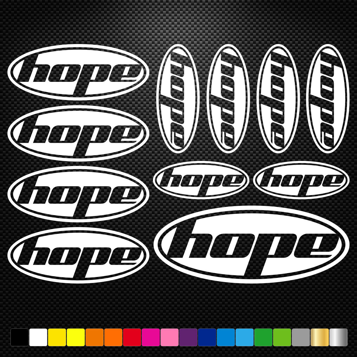 Hope Vinyl Decal Stickers Sheet Bike Frame Cycle Cycling Bicycle