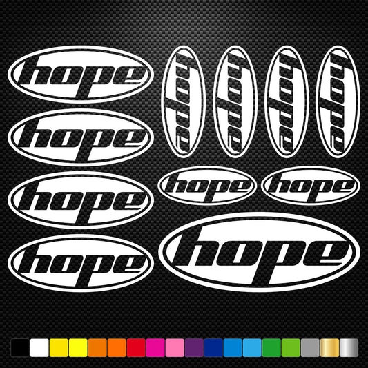 Hope Vinyl Decal Stickers Sheet Bike Frame Cycle Cycling Bicycle