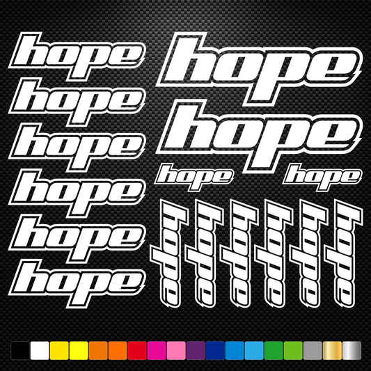 Hope bikes Vinyl Stickers Sheet Bike Frame Cycling Bicycle