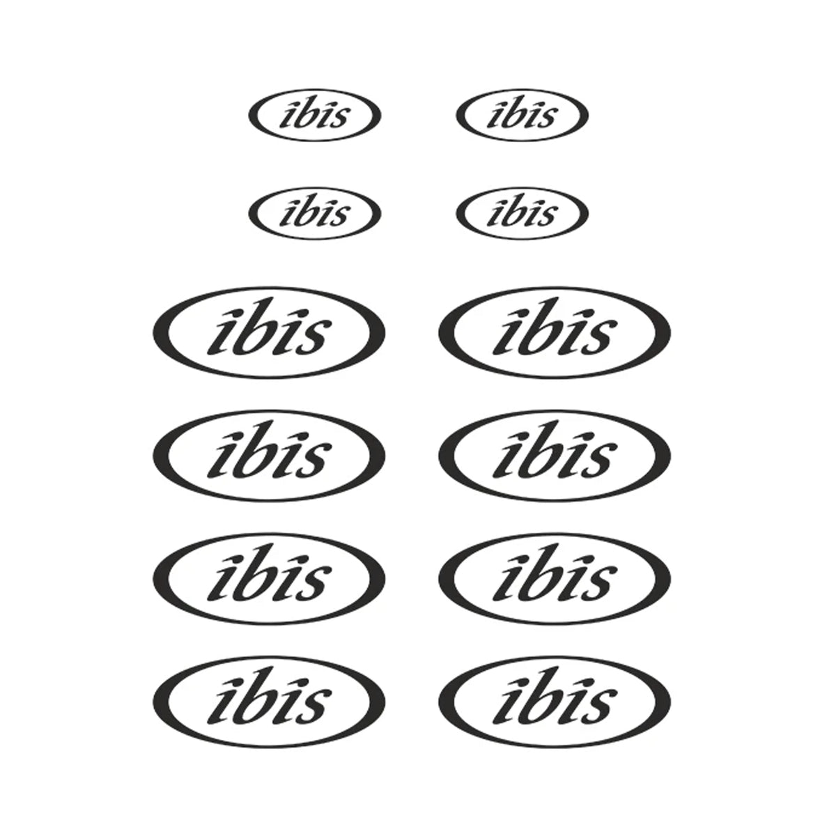 Ibis Cycling Vinyl Decal Sticker Set Style 2