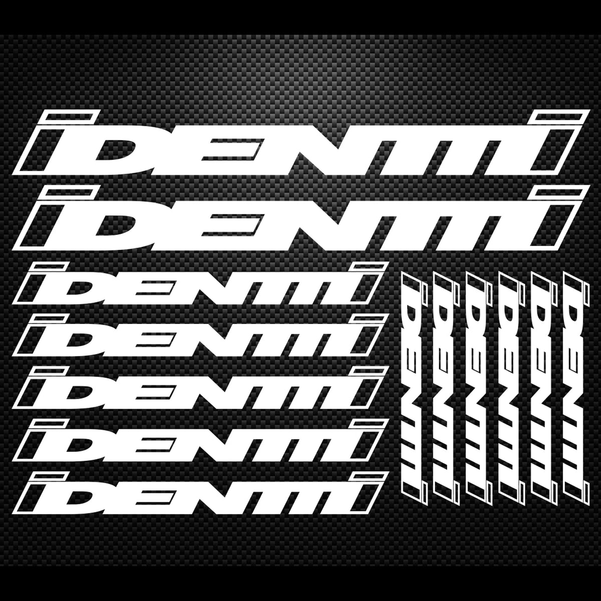 Identiti Cycling Vinyl Decal Sticker Set