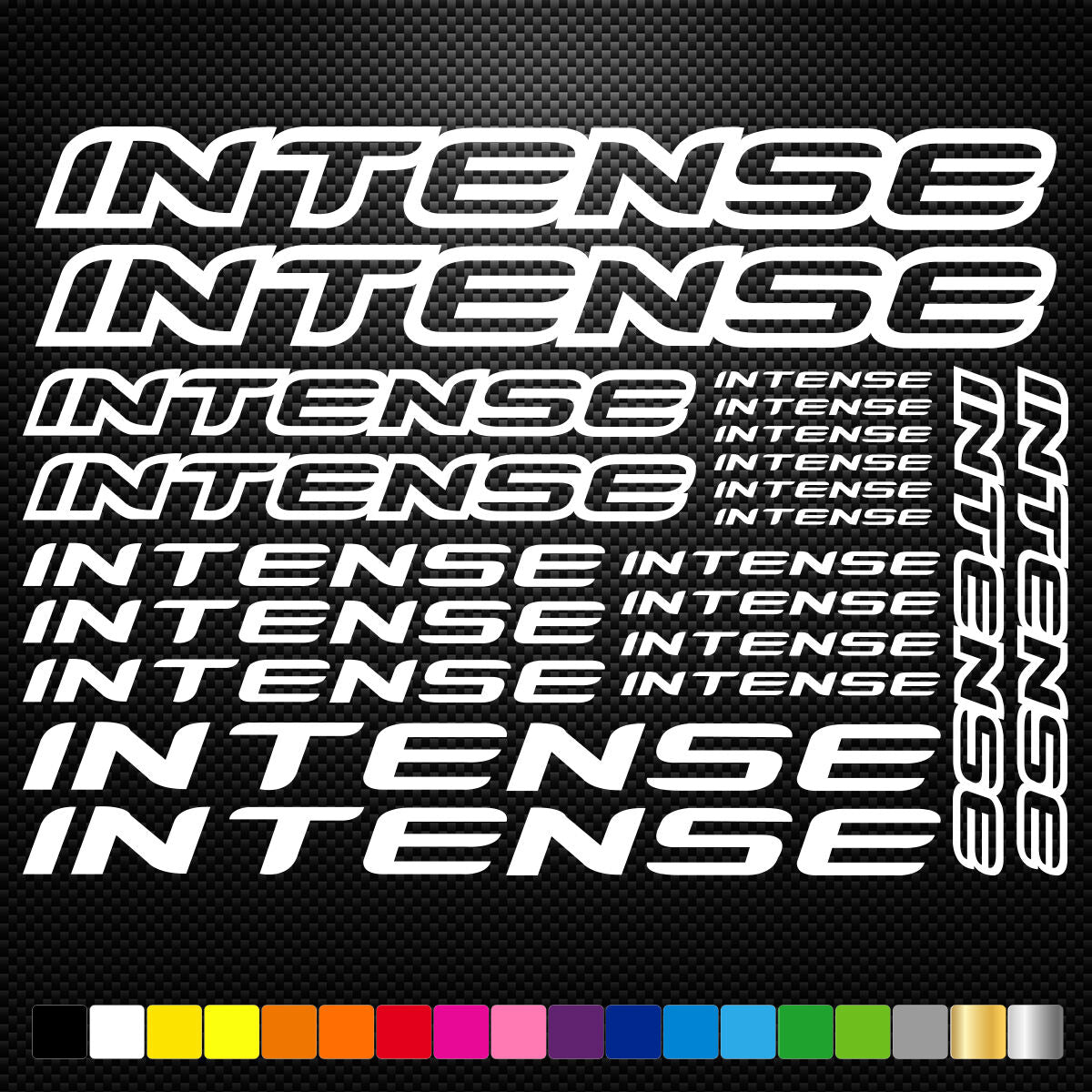 Intense Stickers Sheet Bike Frame Cycles Cycling Bicycle
