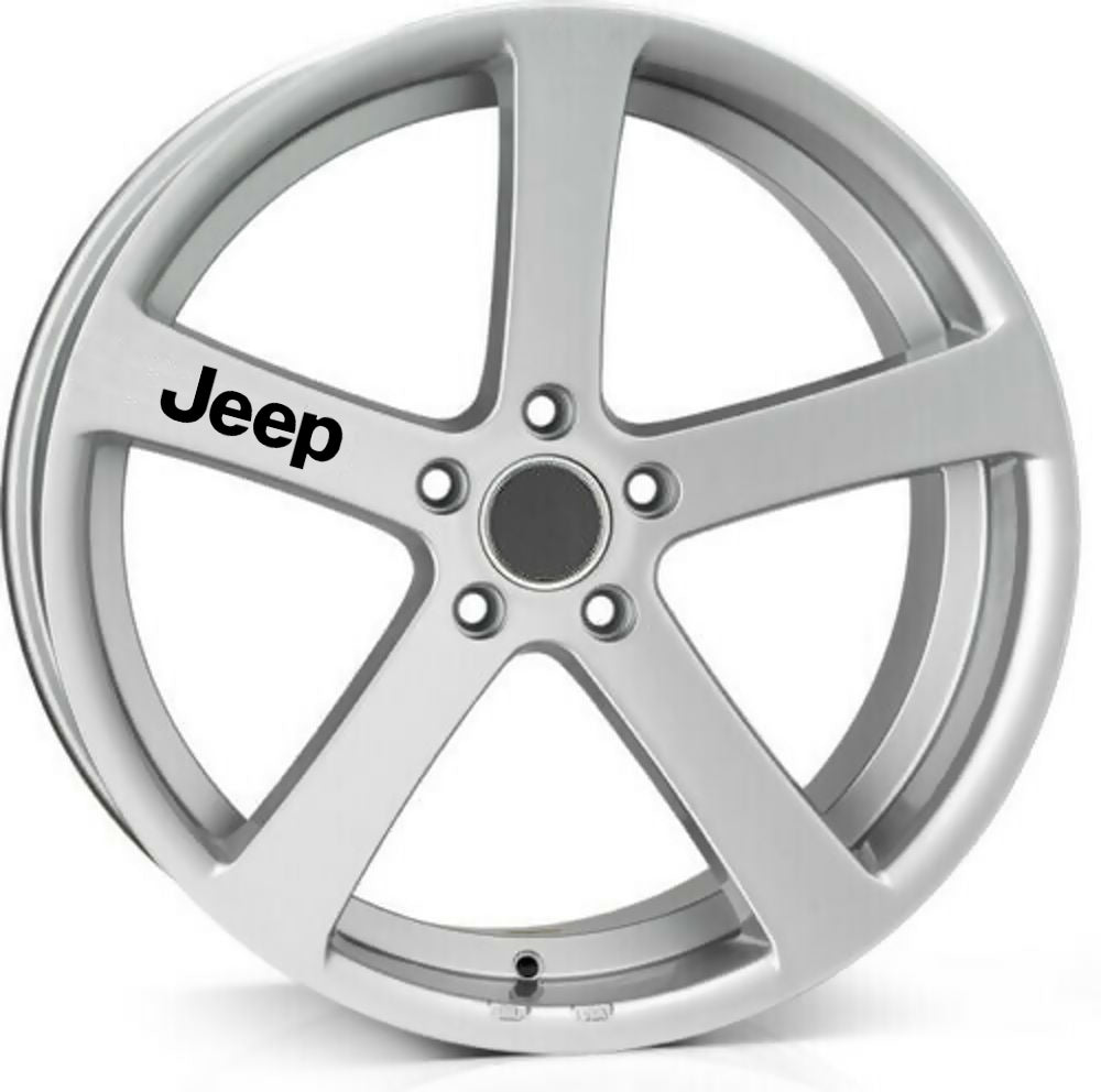 JEEP ALLOY WHEEL Quality Vinyl Decal Stickers