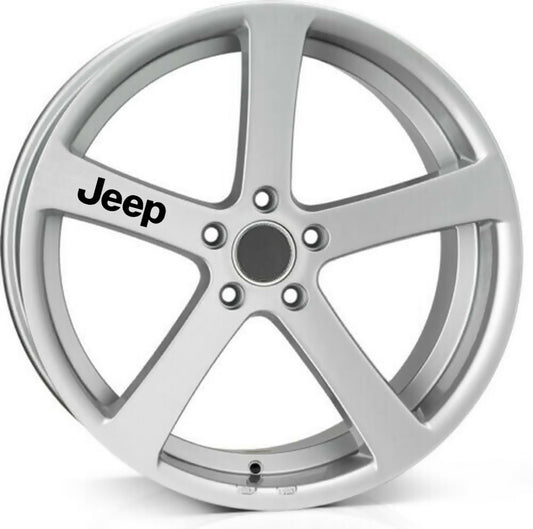 JEEP ALLOY WHEEL Quality Vinyl Decal Stickers