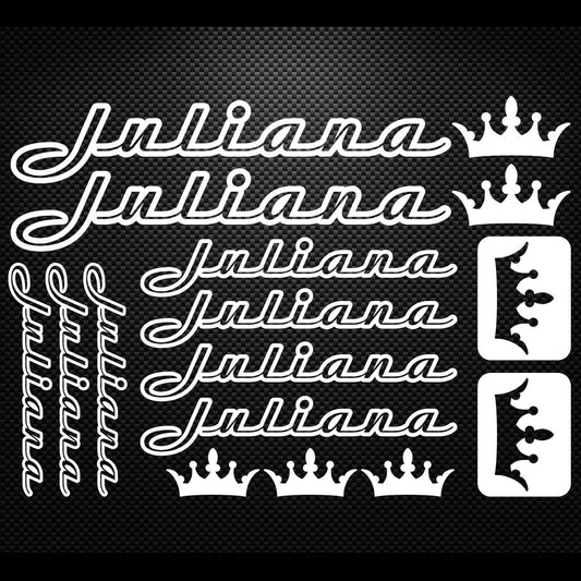 Juliana Cycling Vinyl Decal Sticker Set