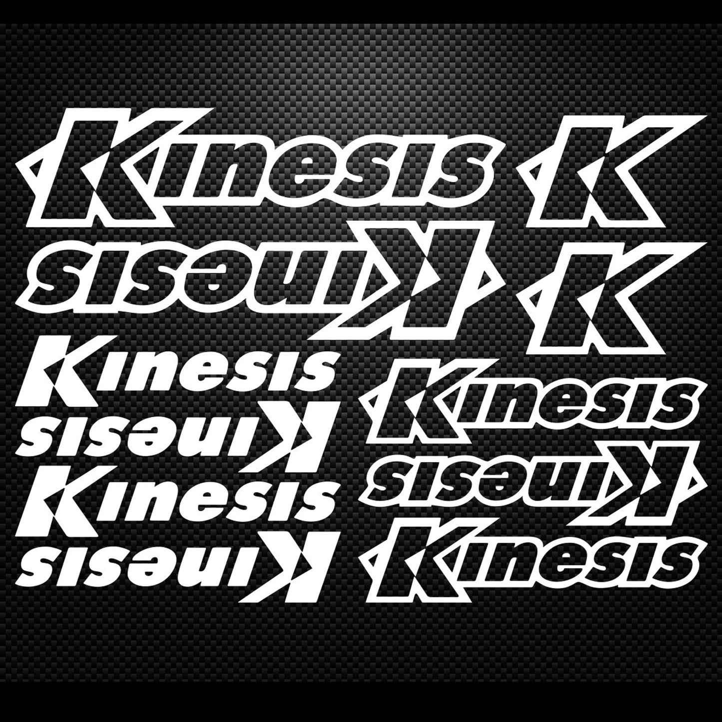 Kinesis Cycling Vinyl Decal Sticker Set