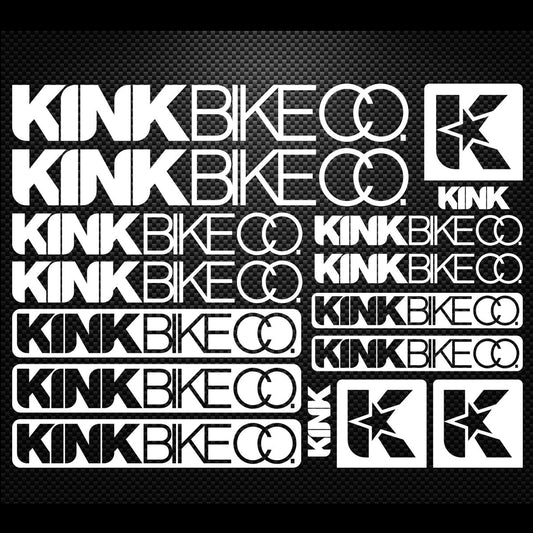 Kink Bike Co Cycling Vinyl Decal Sticker Set Style 2