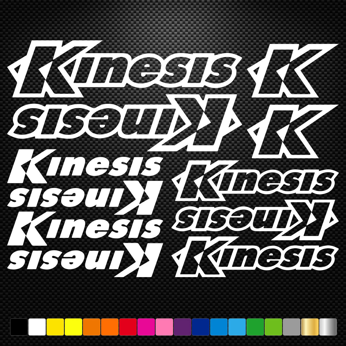 Kinesis Bikes Stickers Sheet Frame Cycles Cycling Bicycle