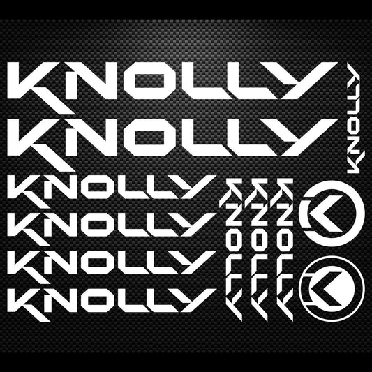 Knolly Cycling Vinyl Decal Sticker Set