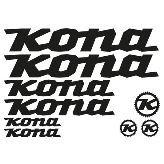 Kona Cycling Vinyl Decal Sticker Set