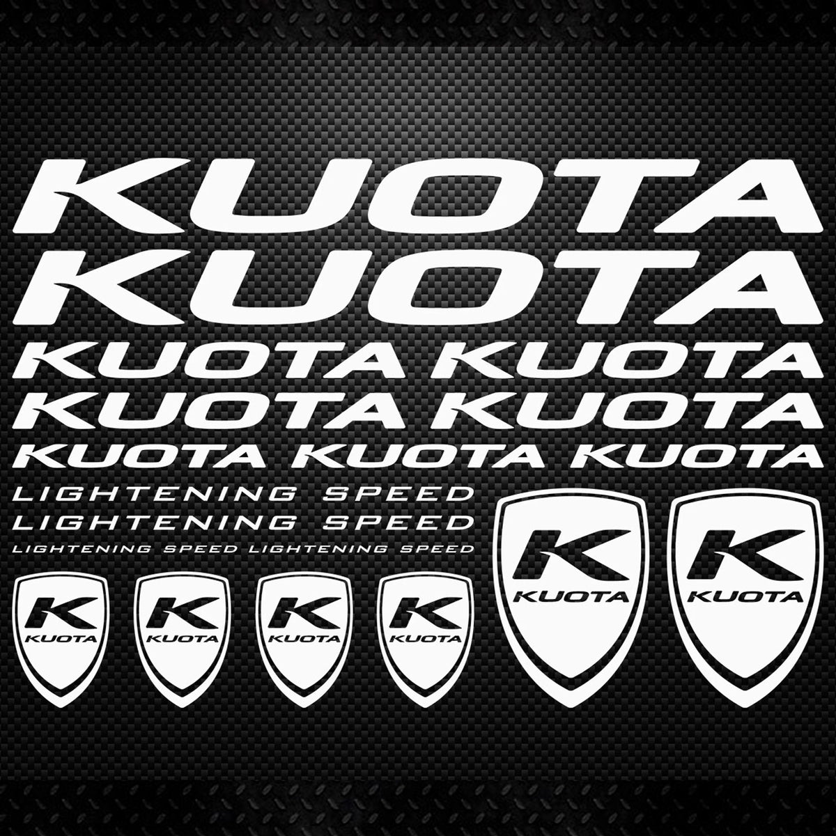 Kuota Bikes Cycling Vinyl Decal Sticker Set Style 2
