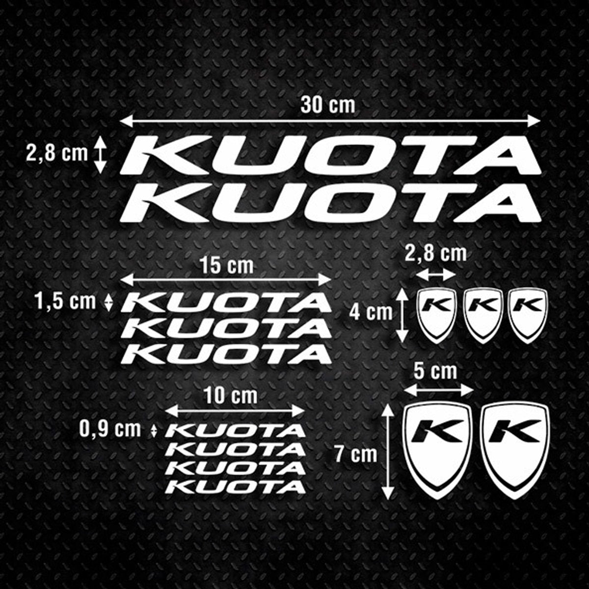 Kuota Bikes Cycling Vinyl Decal Sticker Set