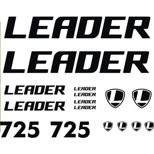 Leaderbikes 725 Cycling Vinyl Decal Sticker Set