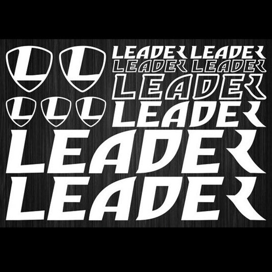 Leaderbikes Cycling Vinyl Decal Sticker Set