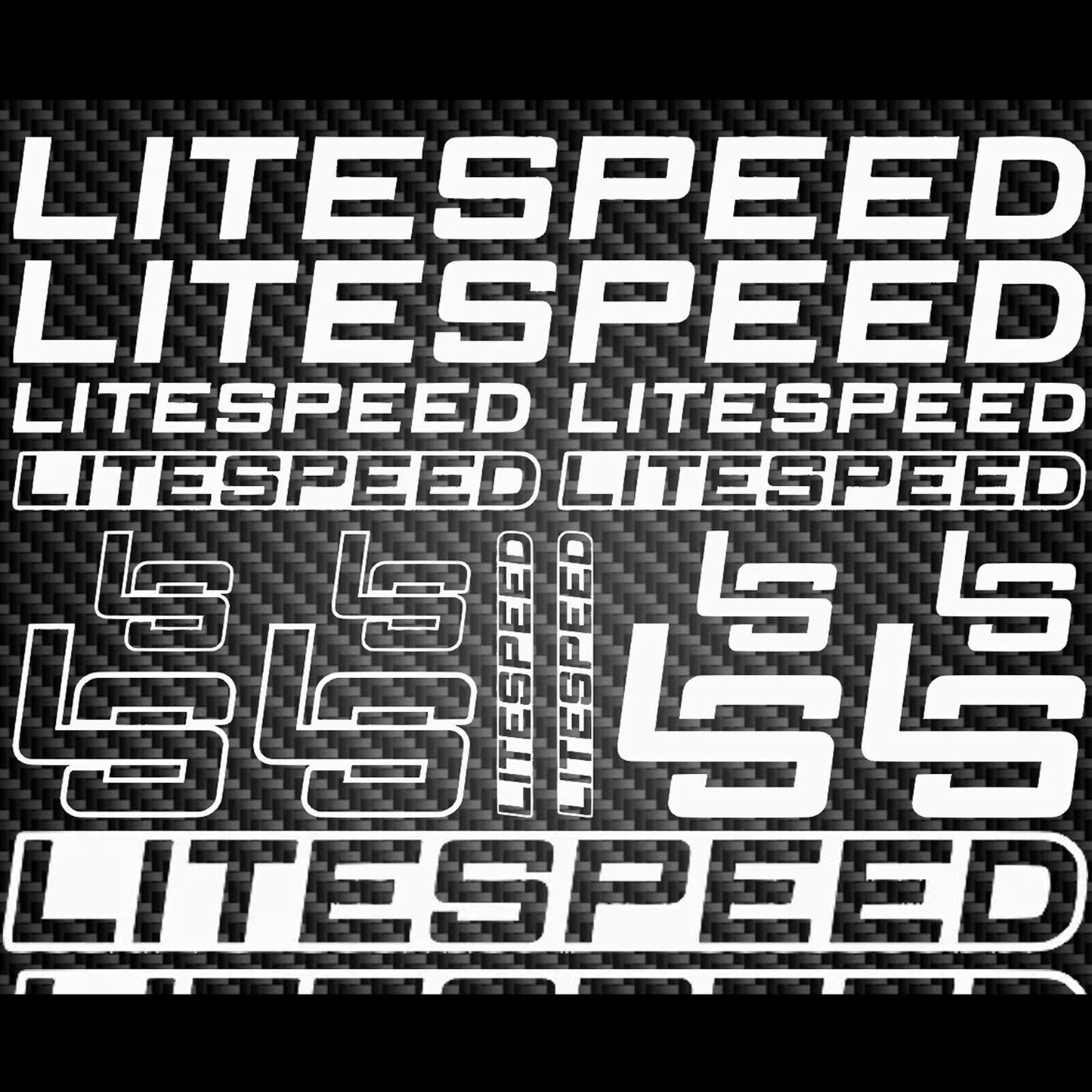 Litespeed Cycling Vinyl Decal Sticker Set
