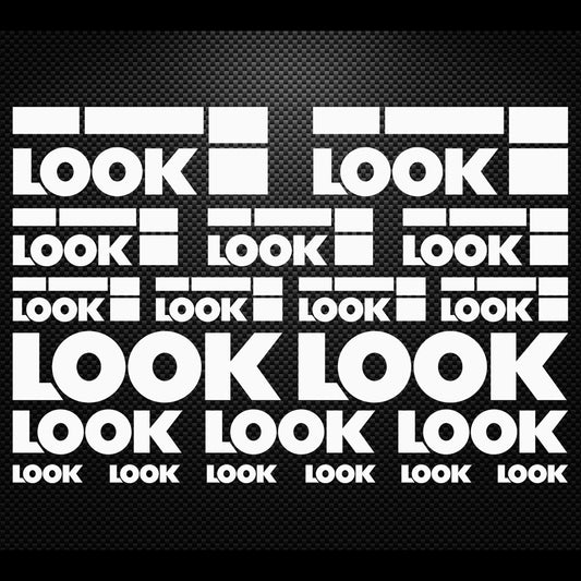 Look Cycling Vinyl Decal Sticker Set Style 4