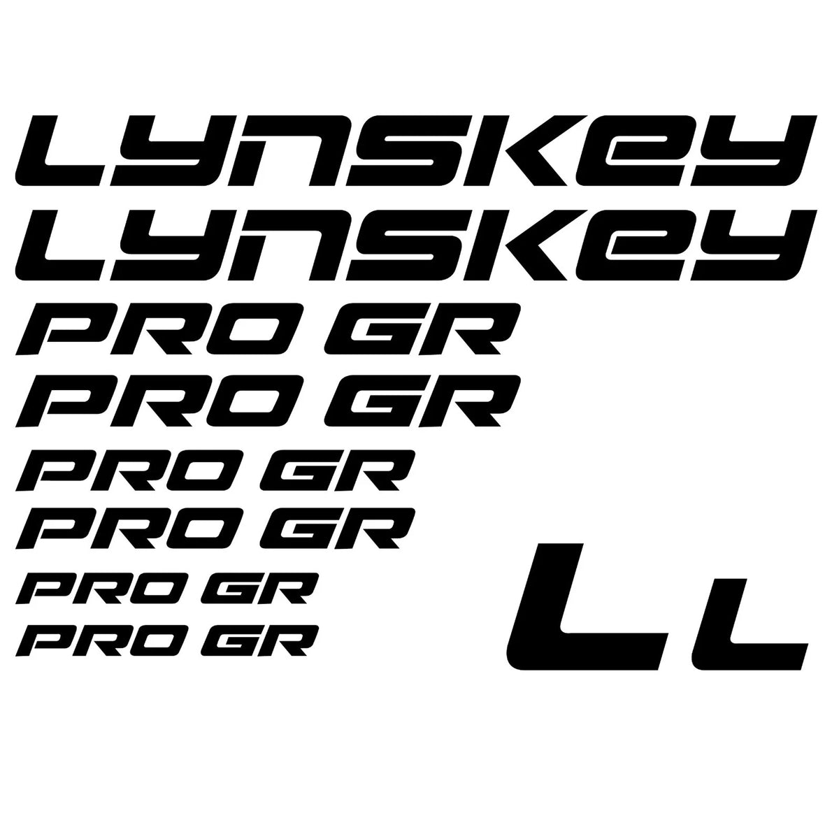Lynskey Pro GR Cycling Vinyl Decal Sticker Set