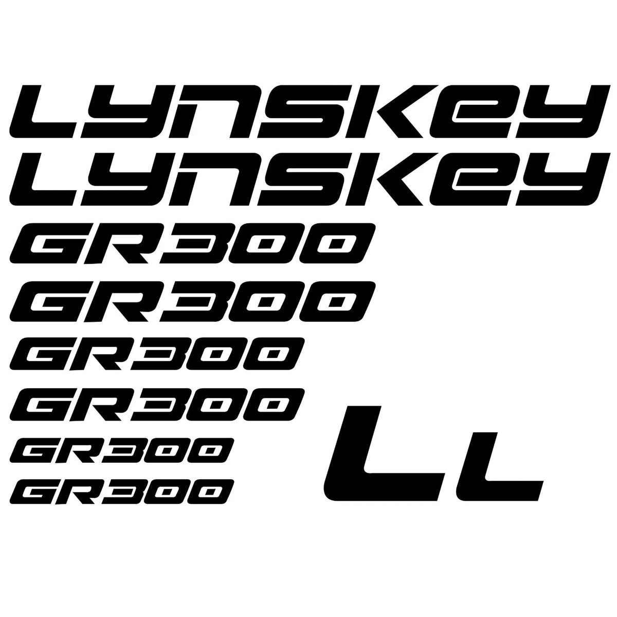Lynskey Cycling Vinyl Decal Sticker Set