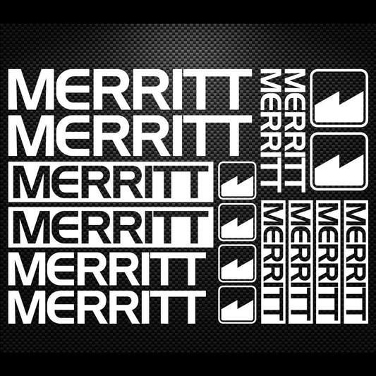 Merritt Cycling Vinyl Decal Sticker Set