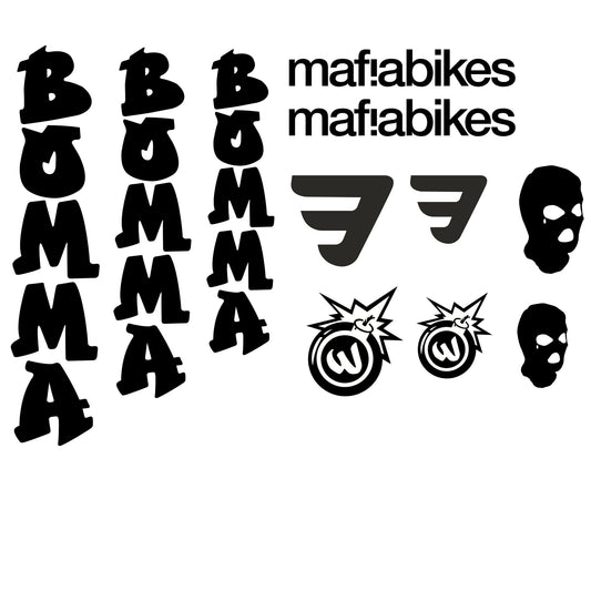 Mafia bikes Bumma Cycling Vinyl Decal Sticker Set