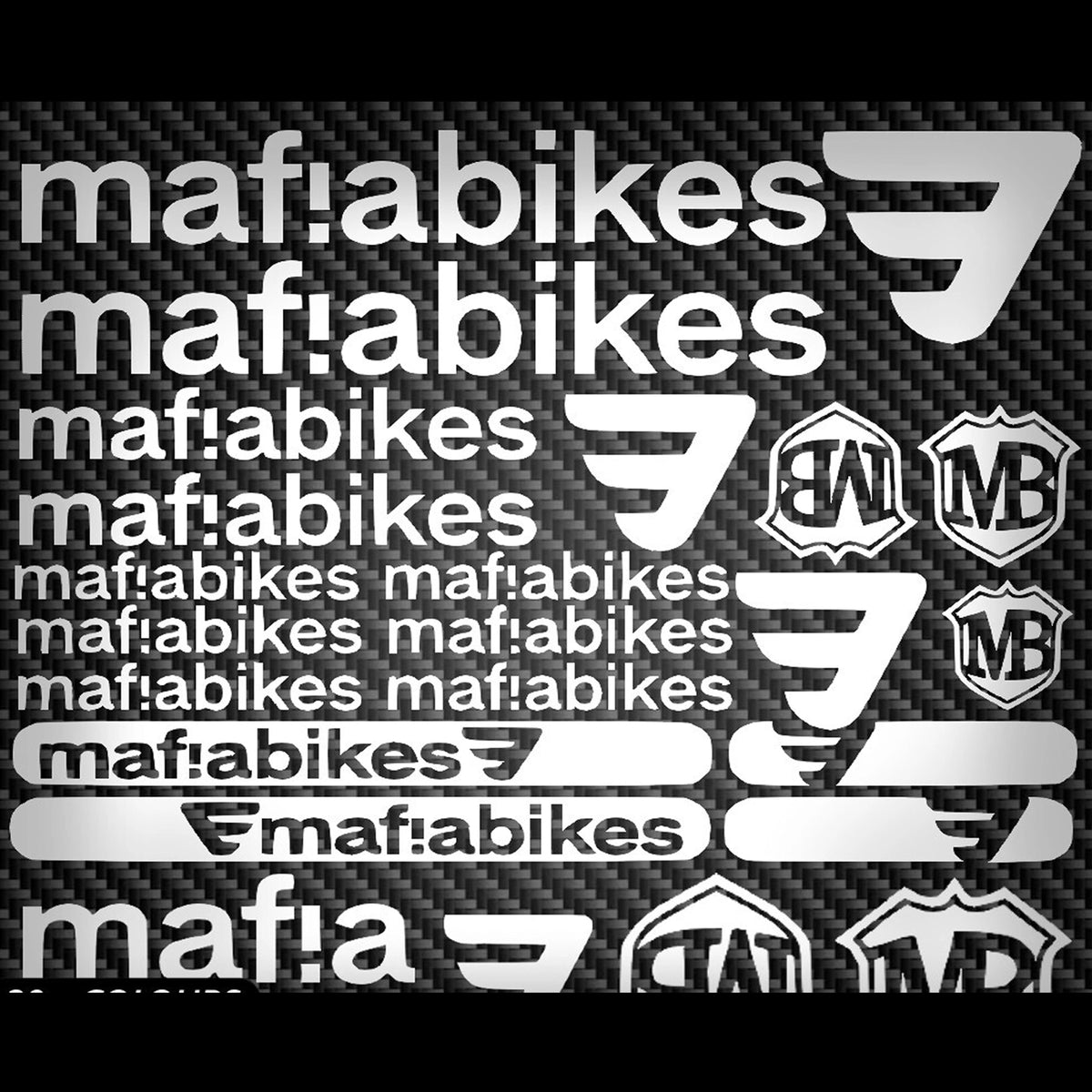 Mafia Bikes Cycling Vinyl Decal Sticker Set