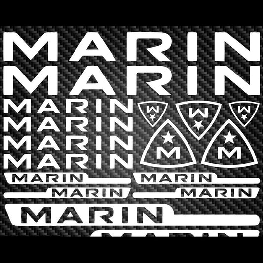 Marin Cycling Vinyl Decal Sticker Set Style 2