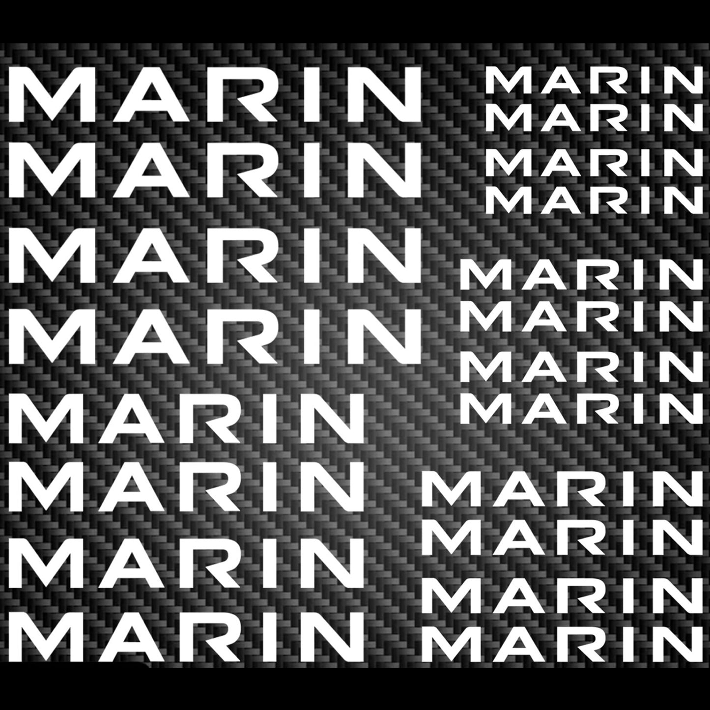 Marin Cycling Vinyl Decal Sticker Set