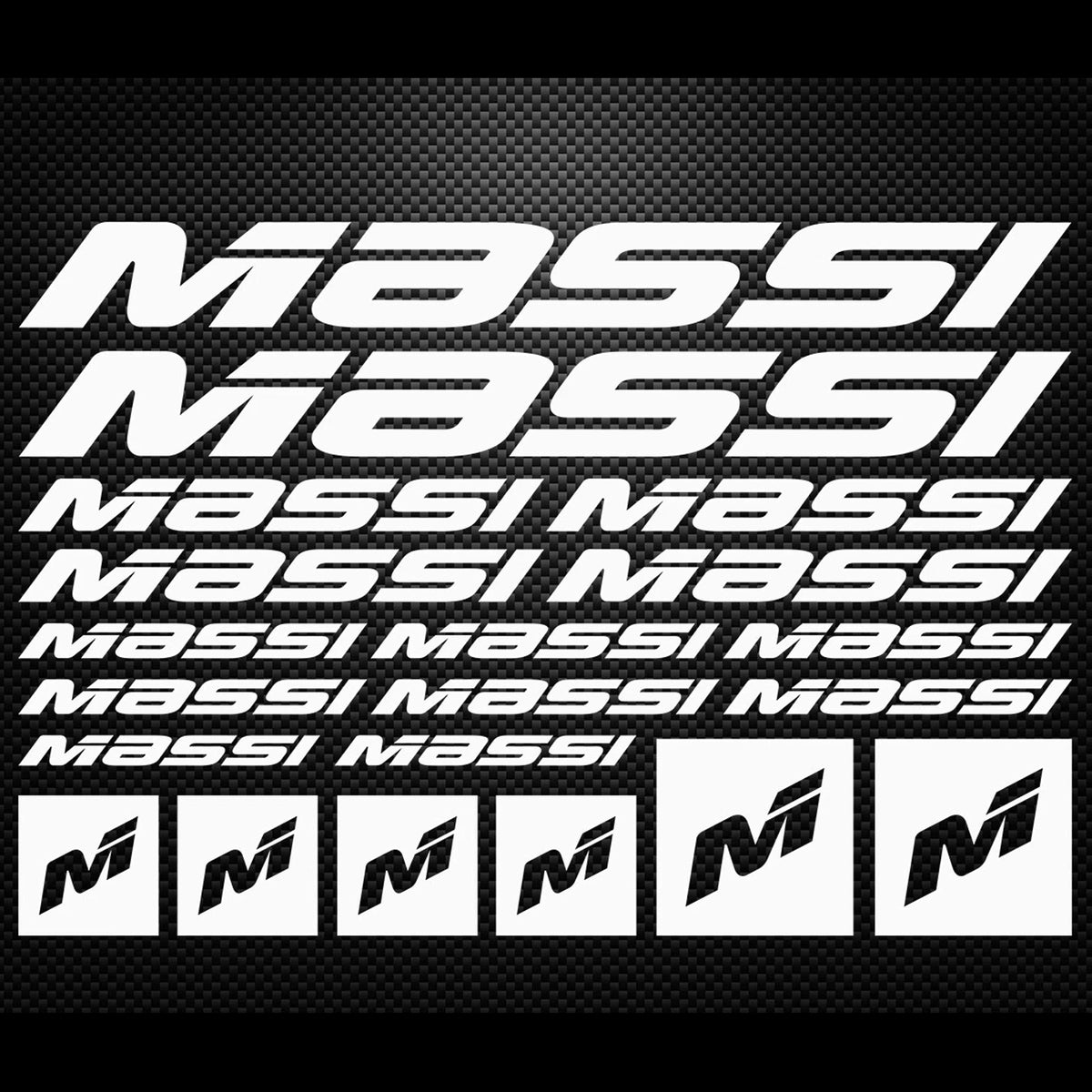 Massi Cycling Vinyl Decal Sticker Set
